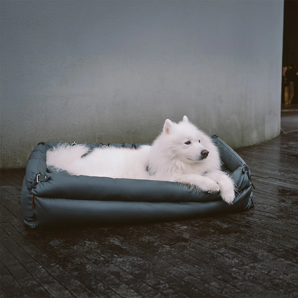 Large Deluxe Faux Leather Dog Car Seat Booster Bed - Urban Voyager - Image 19