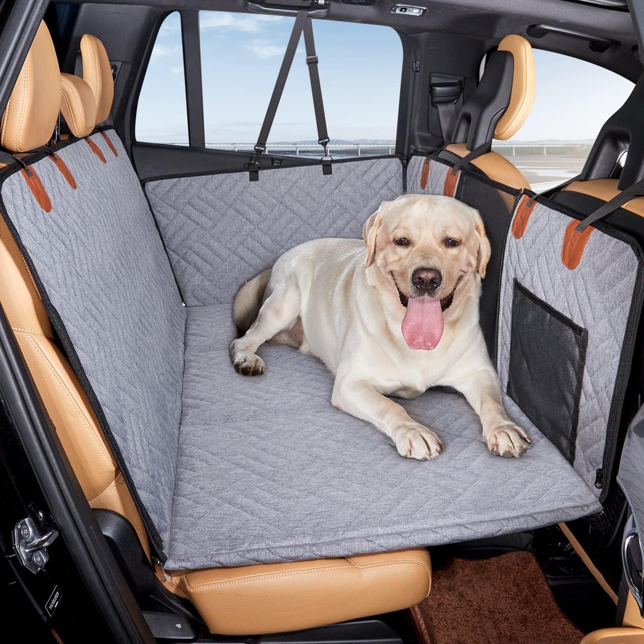 Back Seat Extender ,Dog Car Seat Cover, Camping Air Mattress, Hammock Travel Bed,Non Inflatable Car Bed Mattress for Car SUV Truck (Black) - Image 12